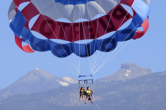 Parascending Tenerife. Stroll above the south Tenerife sea