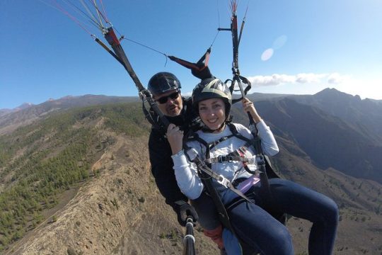 Tandem Paragliding Flight over Tenerife